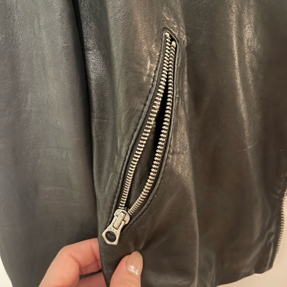 Madewell Washed Leather Motorcycle Jacket - Picture 8 of 14